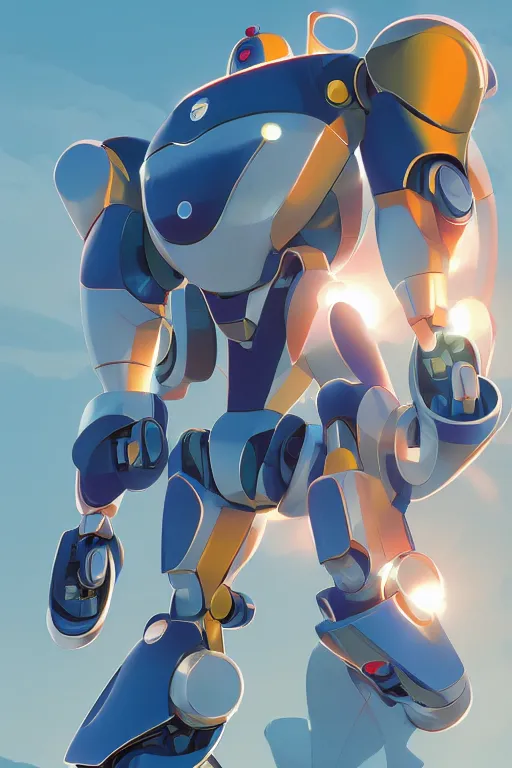 Image similar to metabots medabots medarotto medarot robot minimalist comics, behance hd by jesper ejsing, by rhads, makoto shinkai and lois van baarle, ilya kuvshinov, rossdraws global illumination ray tracing hdr radiating a glowing aura