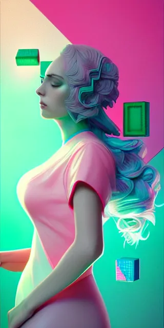 Prompt: tetris by charlie bowater and anna dittmann and artgerm and clemens ascher, intricate, elegant, pink and green and blue mist, highly detailed, dramatic lighting, sharp focus, octane render, trending on artstation, artstationhd, artstationhq, unreal engine, 4 k, 8 k
