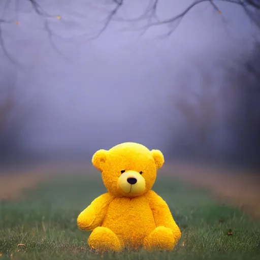 Image similar to a long leg!!! yellow teddy bear, 4 k photo