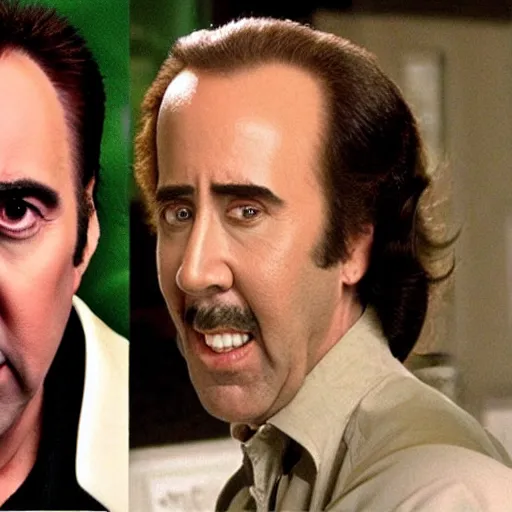 Prompt: nicolas cage on seinfeld