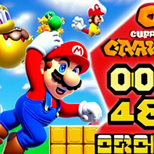 Prompt: super mario crazy award winning nobel prize