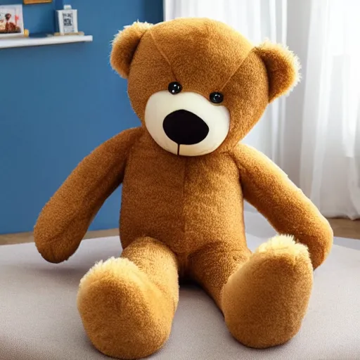 Image similar to a stuffed teddy bear with too long of legs