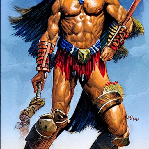 Prompt: amazon warrior, earl norem style,