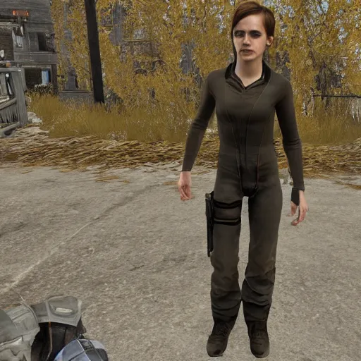 Prompt: Emma Watson in Half-Life 2