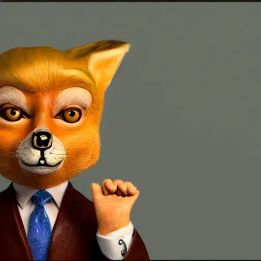 Prompt: Portrait of Donald Trump in the style of Fantastic Mr. Fox. 8k Resolution