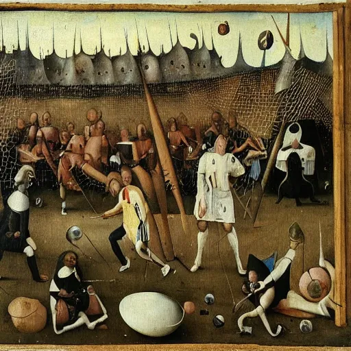 Image similar to real madrid by hieronymus bosch