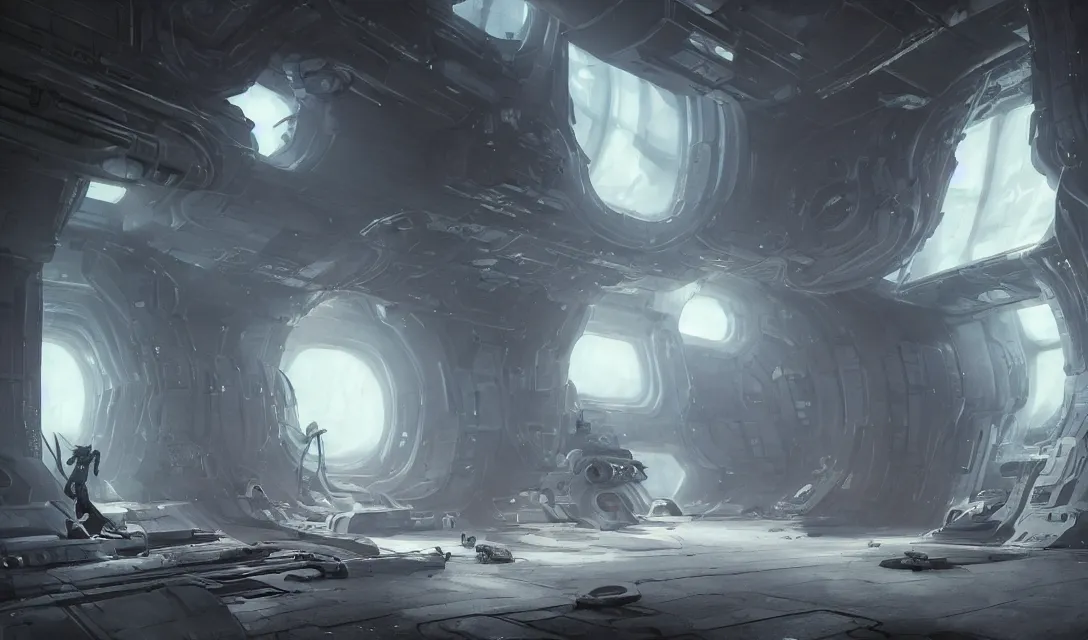 Prompt: Iinside the hallways of the futuristic Moon base by Greg Rutkowski, astronauts waving hello, liminal space, futuristic interior, interior architecture concept, inspired by Stephan Martiniere, fantasy, digital art, professional illustration, realistic, ultra detailed, atmospheric, cinematic lighting, movie concept art, hyper detailed, insanely detailed, corona render, octane render, colorful redshift render, 8k