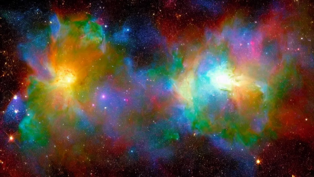 Prompt: ((((Hulk outline)))) made in the form of a (((nasa nebula photo))), James Webb telescope photo, photo