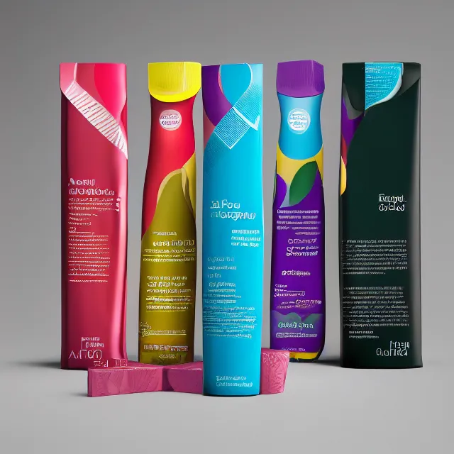 Prompt: best avant package design winner shampoo category, bold colors and fluent curves artistic and modern package design, brand director´s top choice, product photography, studio lighting, high detail, smooth sharp focus