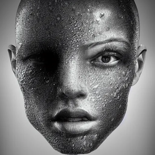 Image similar to ! dream water artwork manipulation in a human head shape,, ray tracing, sharp focus, realistic water, long shot