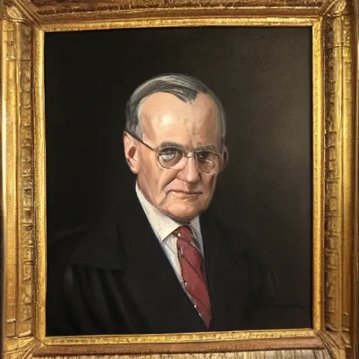 Image similar to president dnd tiefling, tiefling presidential portrait, oval office painting. official portrait, painting by gibbs - coolidge. oil on canvas, wet - on - wet technique, underpainting, grisaille, realistic. restored face.