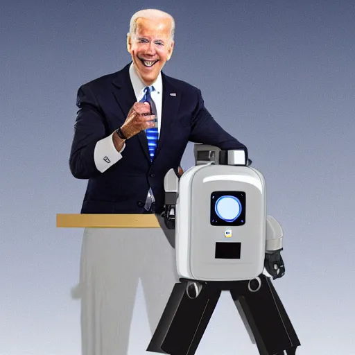 Image similar to a robotic joe biden