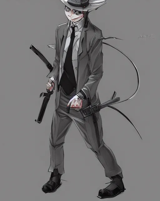 Image similar to rabbit hitman, manga art style, anime art style, dynamic lighting, fantasy concept art, trending on art station, stunning visuals, creative, cinematic, ultra detailed