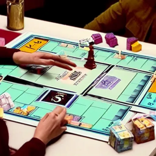 Image similar to Nicki Minaj playing Monopoly in Breaking Bad.