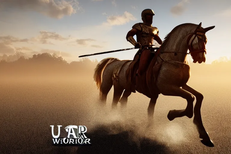 Image similar to warrior, chrome, reflect, ultra realistic!!!, clear weather, golden hour, sharp focus