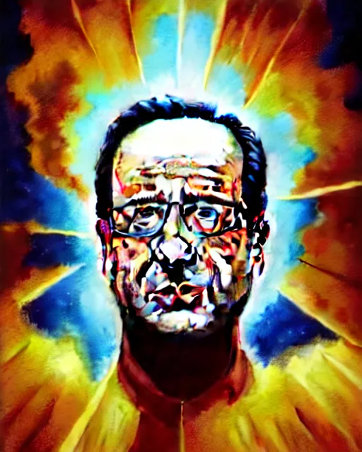 Image similar to hyperrealistic mixed media painting of François Hollande as Superlan, marvel, heroic pose, stunning 3d render inspired art by P. Craig Russell and Barry Windsor-Smith + perfect facial symmetry + dim volumetric lighting, 8k octane beautifully detailed render, post-processing, extremely hyperdetailed, intricate, epic composition, grim yet sparkling atmosphere, cinematic lighting + masterpiece, trending on artstation, very very detailed, masterpiece, stunning