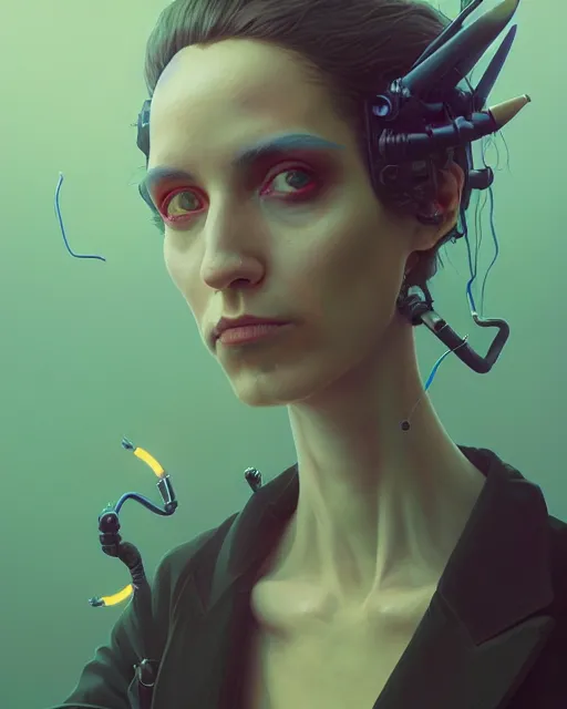 Image similar to highly detailed surreal vfx portrait of a raypunk grim reaper, stephen bliss, unreal engine, greg rutkowski, loish, rhads, beeple, makoto shinkai and lois van baarle, ilya kuvshinov, rossdraws, tom bagshaw, alphonse mucha, global illumination, detailed and intricate environment