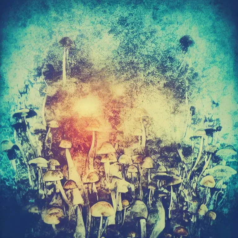 Image similar to double exposure of dally life, symbols of live, explosion, love is the most relevant theme, love is infinity, love is begin of all, 8 k resolution, artistic mode, artistic, trending on instagram, long exposure, love art, serious, fantasy and dreams vibes, mushrooms style and macro style