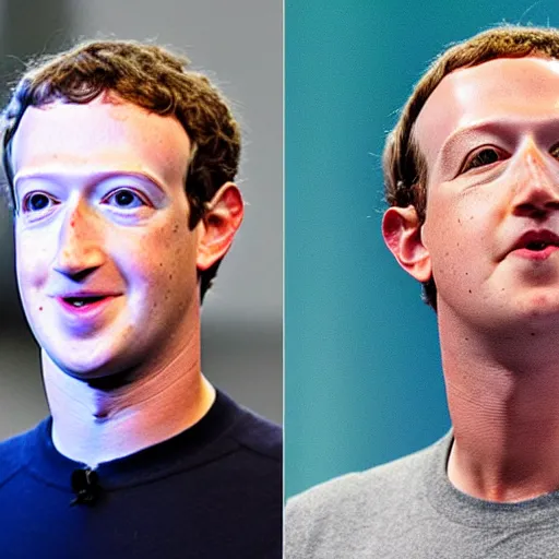 Prompt: Mark Zuckerberg with no mouth