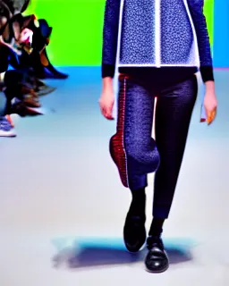 Image similar to hyperrealistic and heavy detailed balenciaga runway show of rick an morty , Leica SL2 50mm, vivid color, high quality, high textured