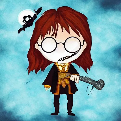 Prompt: harry potter as a pirate ghost