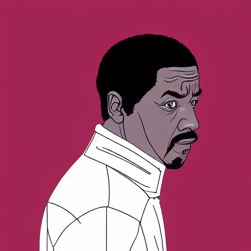 Image similar to “ denzel washington retro minimalist portrait by jean giraud, art of moebius, sharp, smooth face, comic, 8 k ”