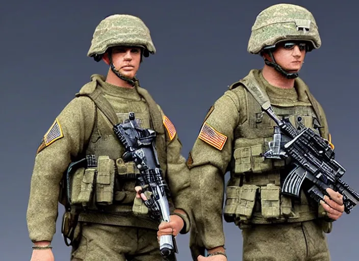 Image similar to Image on the store website, eBay, Full body, highly detailed 80mm resin figure of Modern U.S. Soldiers
