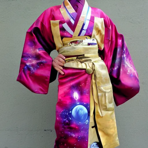 Image similar to war kimono, space punk