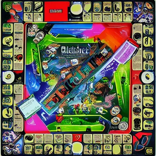 Image similar to A alien board game