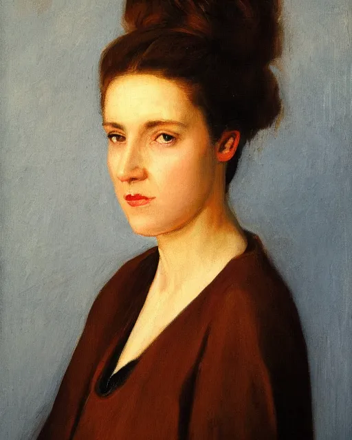 Image similar to portrait of a woman, ignacio fernandez rios