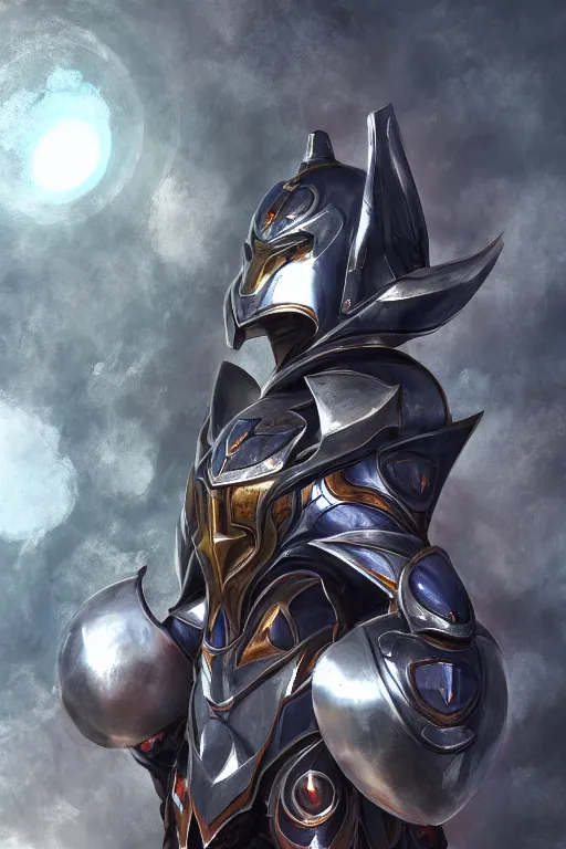 Image similar to helmet armor guardian destiny in witch queen illumination ray tracing hdr fanart arstation by sung choi robot ninja mask and eric pfeiffer and gabriel garza and casper konefal