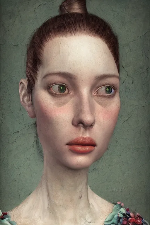 Prompt: hyper-detailed 3d render like an Oil painting, Female portrait art by Ray Caesar, trending on artstation, artstationHD, artstationHQ, 4k, 8k, octane render