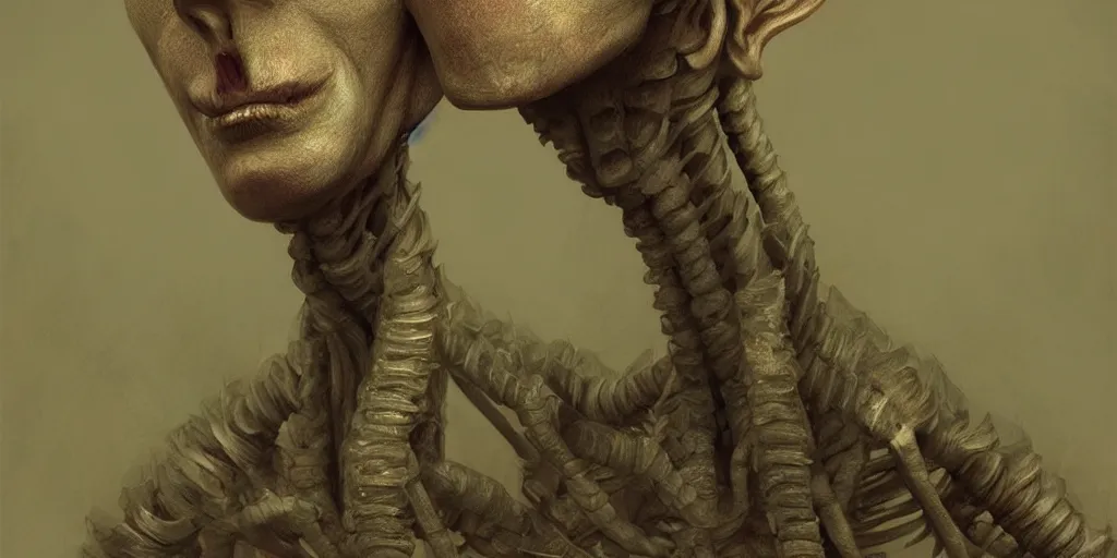 Image similar to portrait of a humanoid mantis, character design, detailed concept art by fortiche by anton semenov, masterpiece