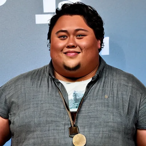 Prompt: jacob batalon as samwise gamgee