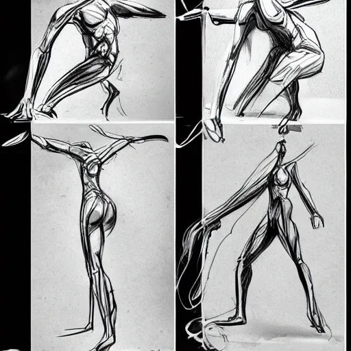 Prompt: concept sketch pose ideas