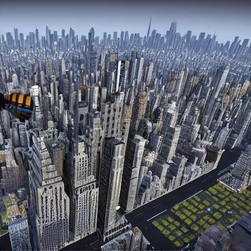 Prompt: new york made out of bees, 4 k octane engine unreal engine epic good cool wow