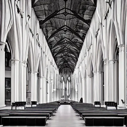 Prompt: The head offices of ODOO as a beautiful gothic cathedral, dramatic lighting, photorealistic