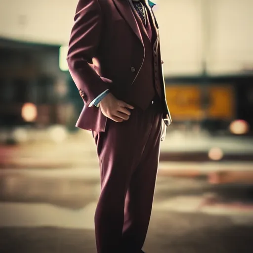 Prompt: a photo of saul goodman dressed as joker, ultra hd, iphone, 3 0 mm, global illumination, bokeh photo