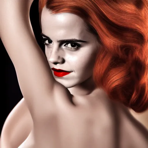 Image similar to Emma Watson as Jessica Rabbit, (EOS 5DS R, ISO100, f/8, 1/125, 84mm, modelsociety, symmetric balance)