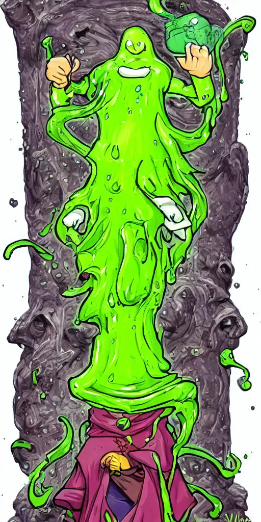Prompt: Slime wizard