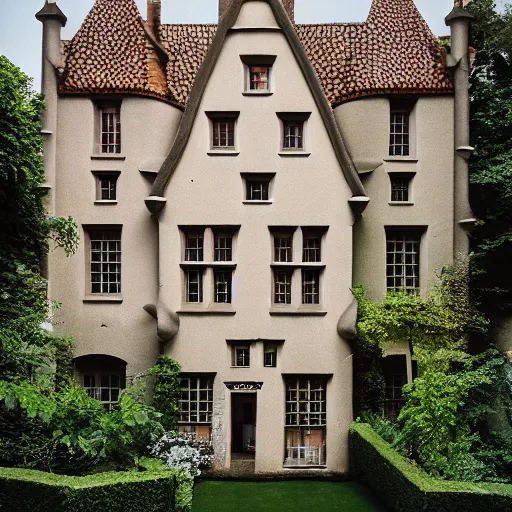 Image similar to Majestic house designed by Hieronymous Bosch. Photographed with Leica Summilux-M 24 mm lens, ISO 100, f/8, Portra 400