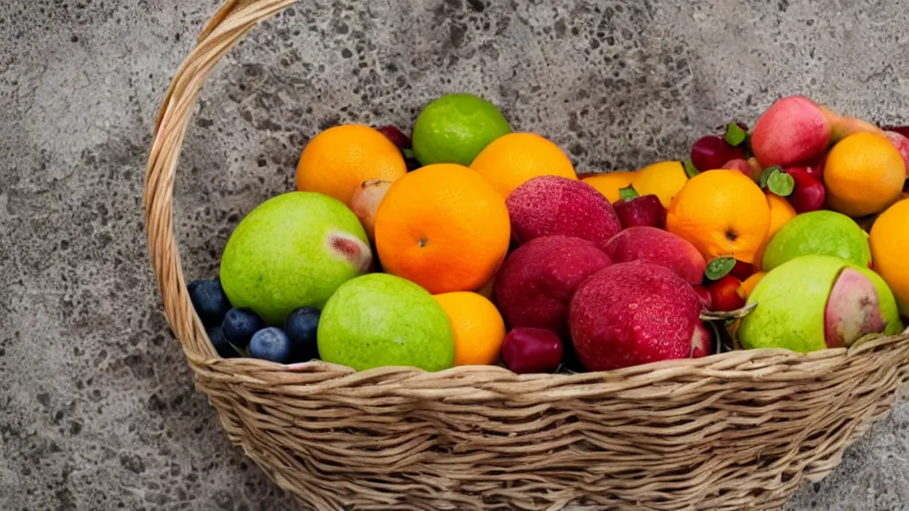 Image similar to a basket of fruites aperture f / 2. 8