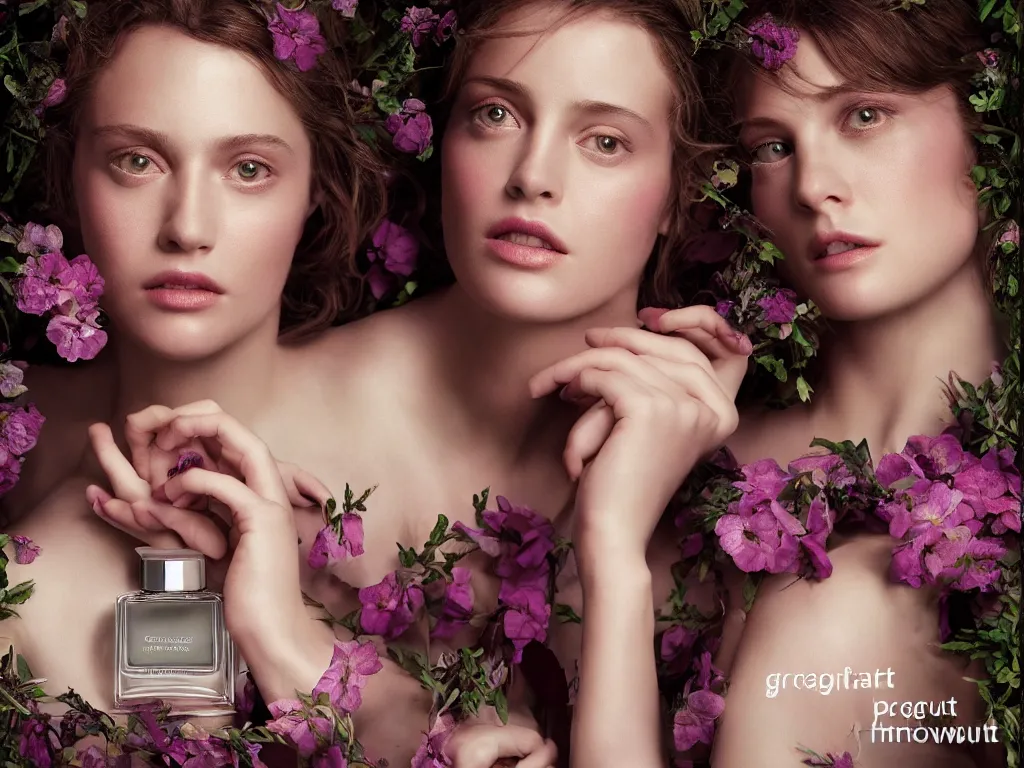 Prompt: portrait fragrance packshot by gregory crewdson, highly detailed, saturated colors, fashion