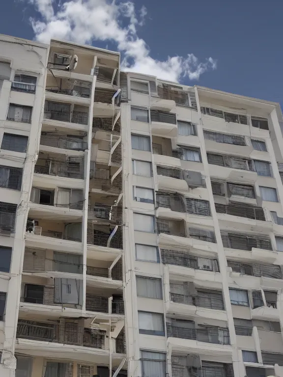 Prompt: panel apartment house, photo, extreme wide shot