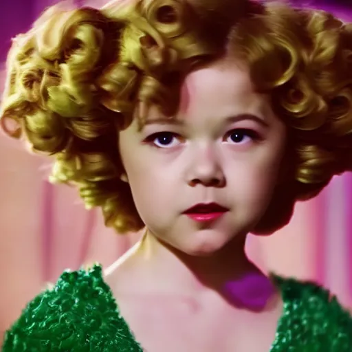 Image similar to cinematic shot of shirley temple as tatsumaki, live action, 4 k