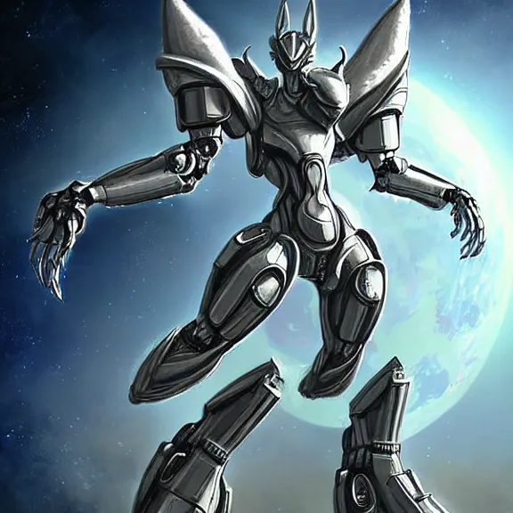 Image similar to giant stunning goddess shot, galactic sized beautiful hot anthropomorphic robot mecha female dragon, floating in space, larger than the planet, holding the earth in her hands, claws wrapped around earth, looming over earth, detailed sleek silver armor, sharp claws, epic proportions, epic scale, highly detailed digital art, sci fi, furry art, macro art, dragon art, goddess art, warframe fanart, destiny fanart, anthro, furry, giantess, macro, furaffinity, deviantart, 8k 3D realism