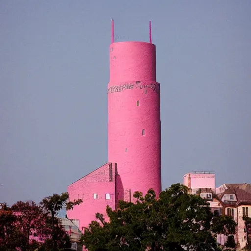 Image similar to pink tower