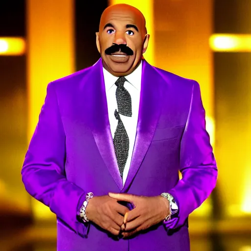 Image similar to Steve harvey under purple light