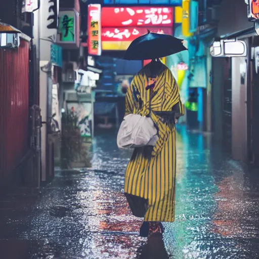 Prompt: Milly rock in Japan, piss rain, 4k