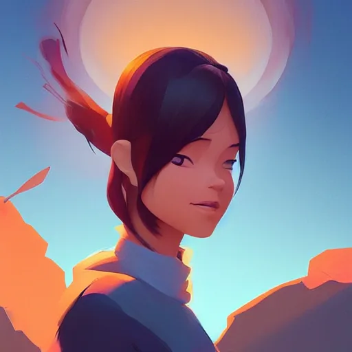 Image similar to face icon stylized minimalist contact 1 9 9 7, loftis, cory behance hd by jesper ejsing, by rhads, makoto shinkai and lois van baarle, ilya kuvshinov, rossdraws global illumination